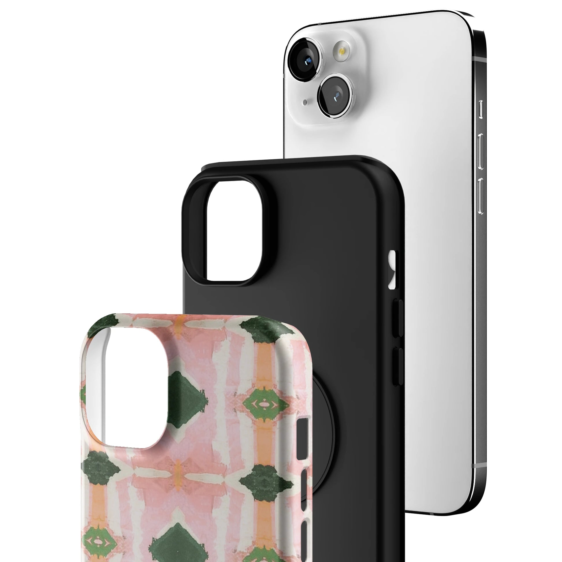 Rose Quartz Grid iPhone Case gallery - Iphone_14_Mini_Air_Plus_3