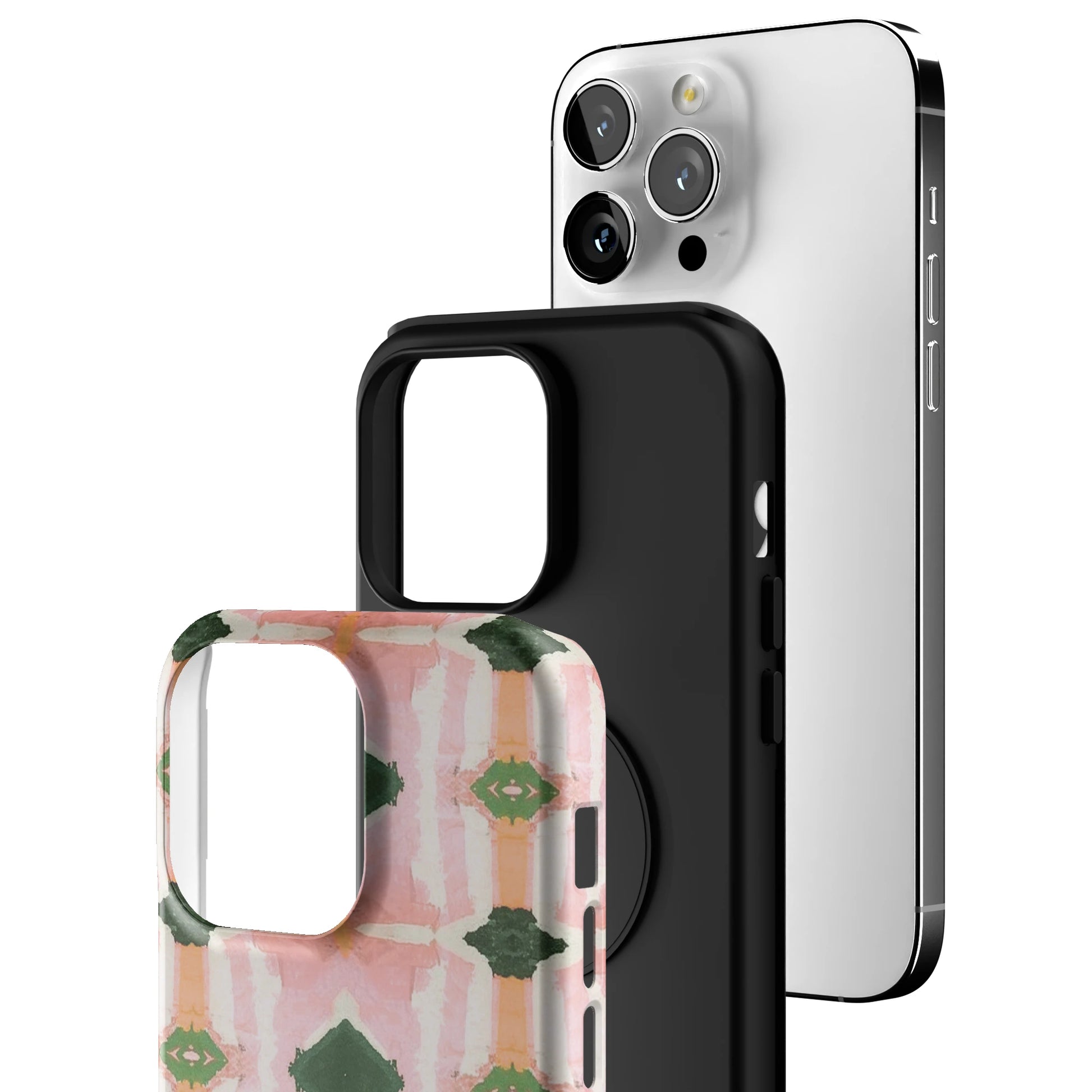 Rose Quartz Grid iPhone Case gallery - Iphone_14_Pro_Max_3