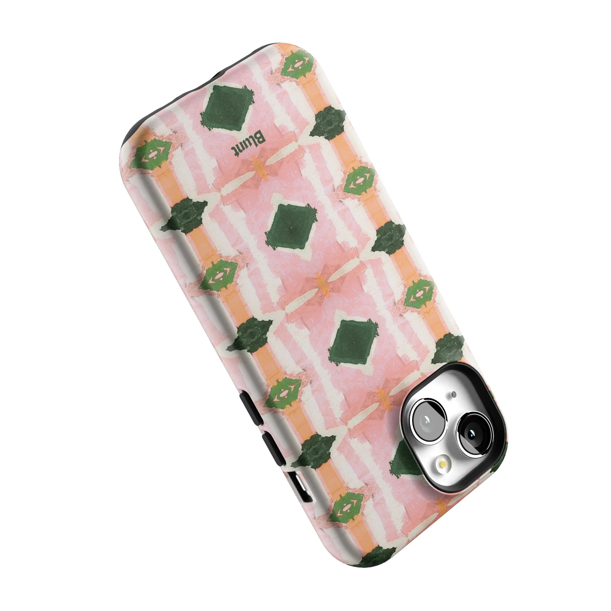 Rose Quartz Grid iPhone Case gallery - Iphone_15_Iphone_5