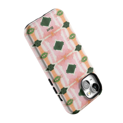 Rose Quartz Grid iPhone Case gallery - Iphone_15_Iphone_5
