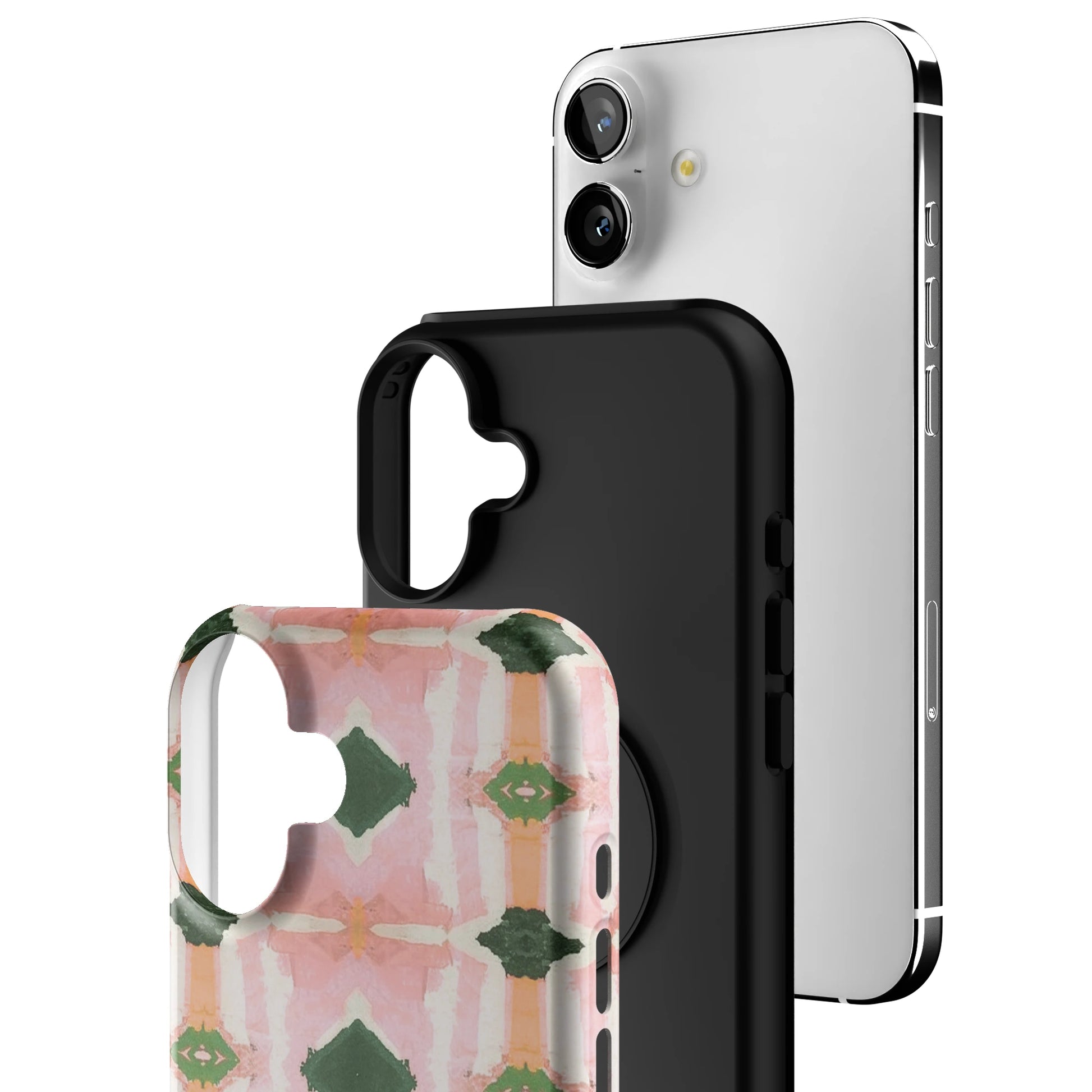 Rose Quartz Grid iPhone Case gallery - Iphone_16_Mini_Air_Plus_3