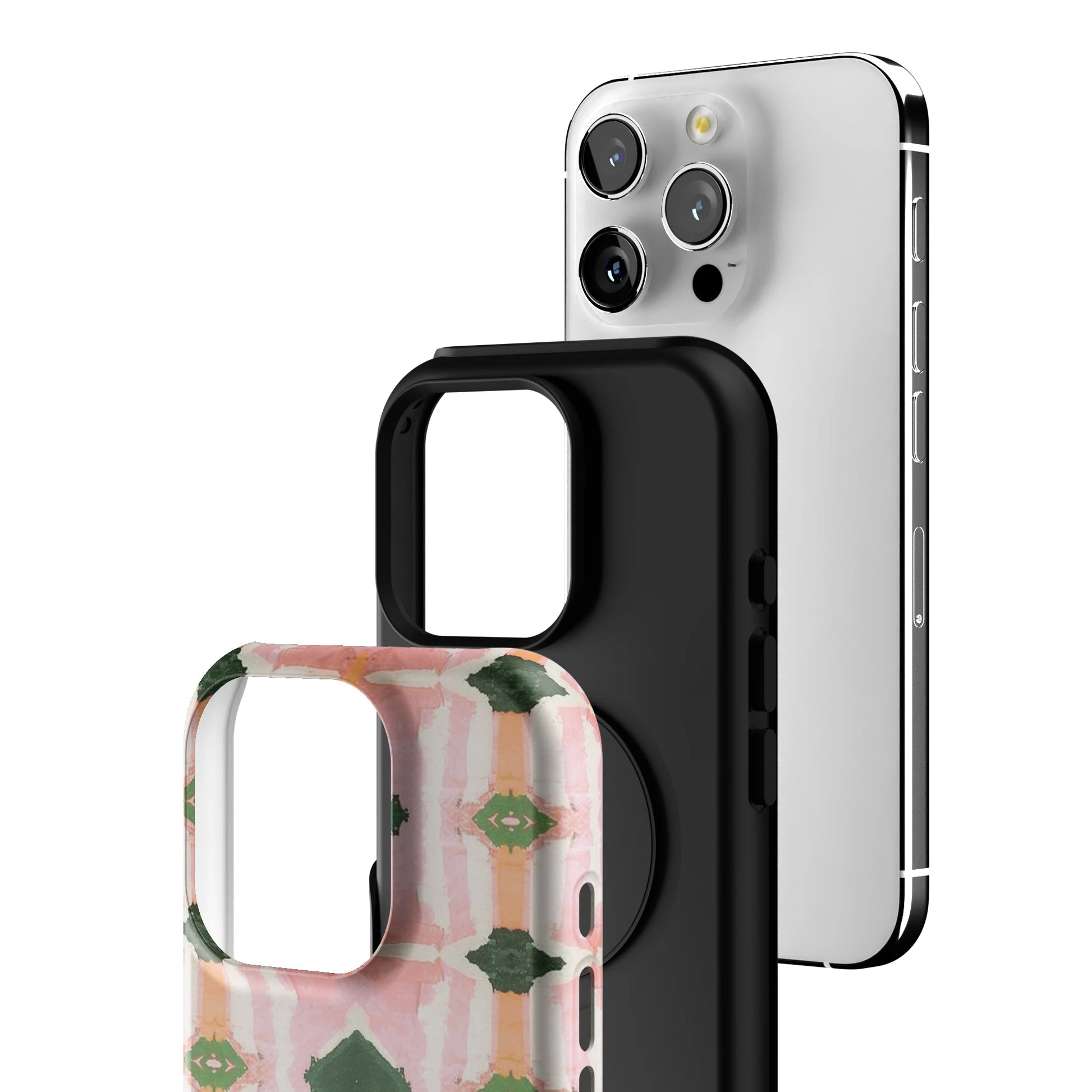 Rose Quartz Grid iPhone Case gallery - Iphone_16_Pro_3