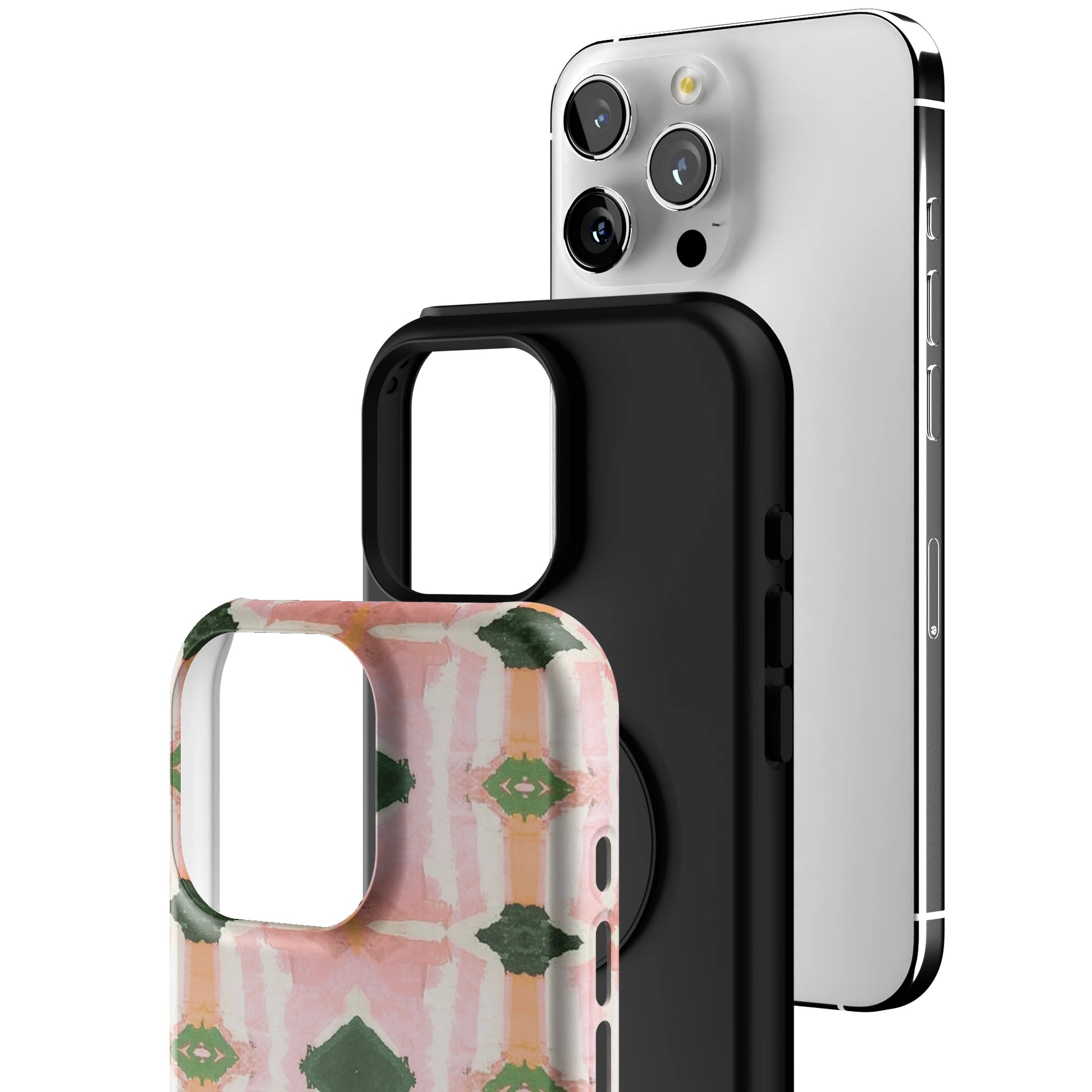 Rose Quartz Grid iPhone Case gallery - Iphone_16_Pro_Max_3