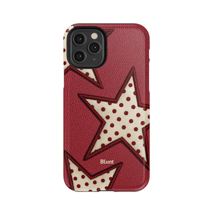 Cherry Polka Star iPhone Case