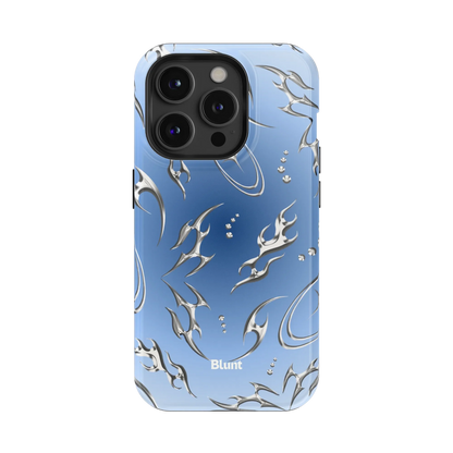 Blue Cyber iPhone Case