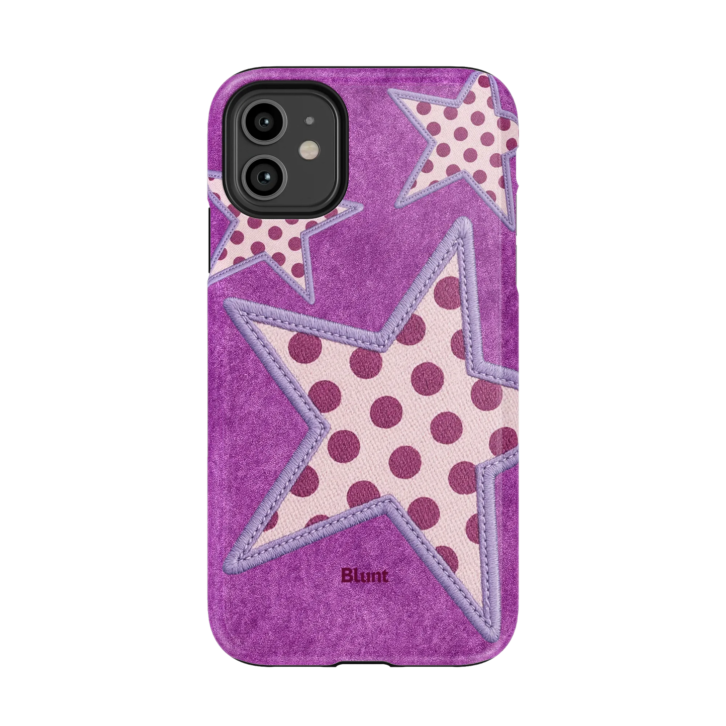 Lilac Crush Polka Star iPhone Case