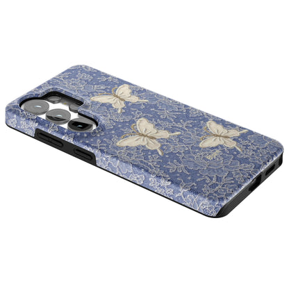 Blue-Lace-Butterfly-samsung-case-Galaxy S26 Ultra-2