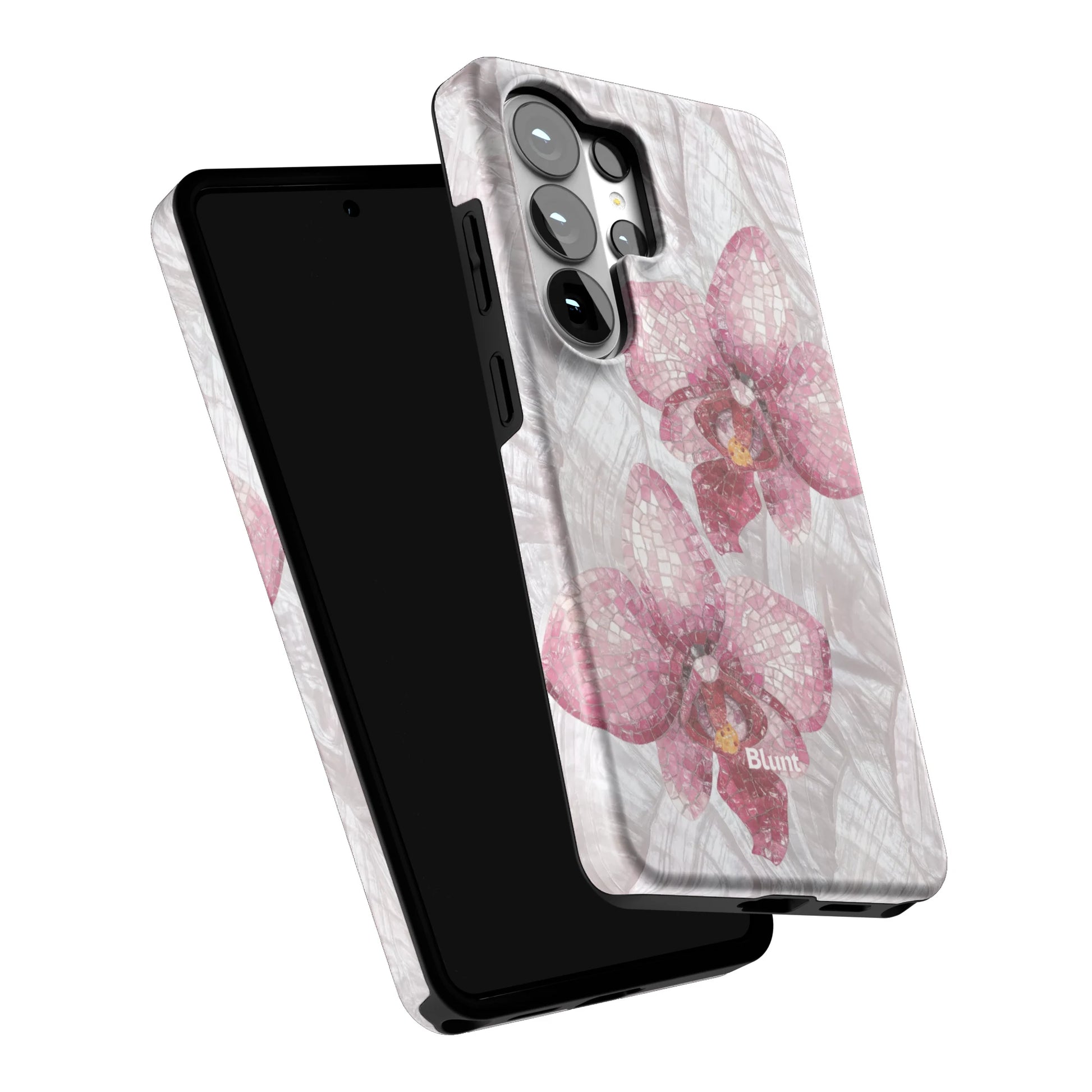 Pink-Mosaic-Orchids-samsung-case-Galaxy S26 Ultra-5