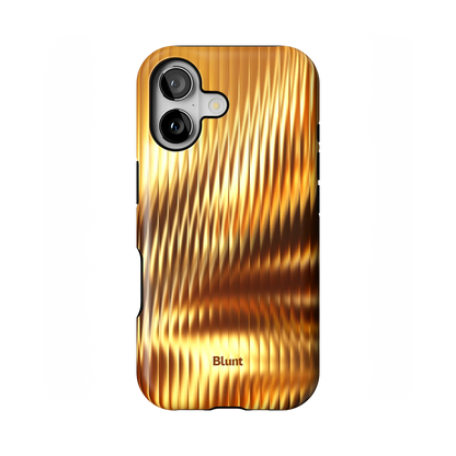 Golden Ripple iPhone Case