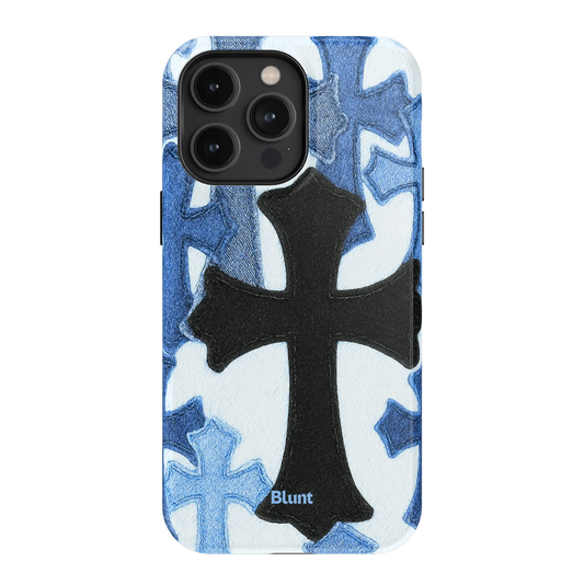 Denim Cross iPhone Case