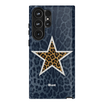 Denim Cheetah Star Samsung Case
