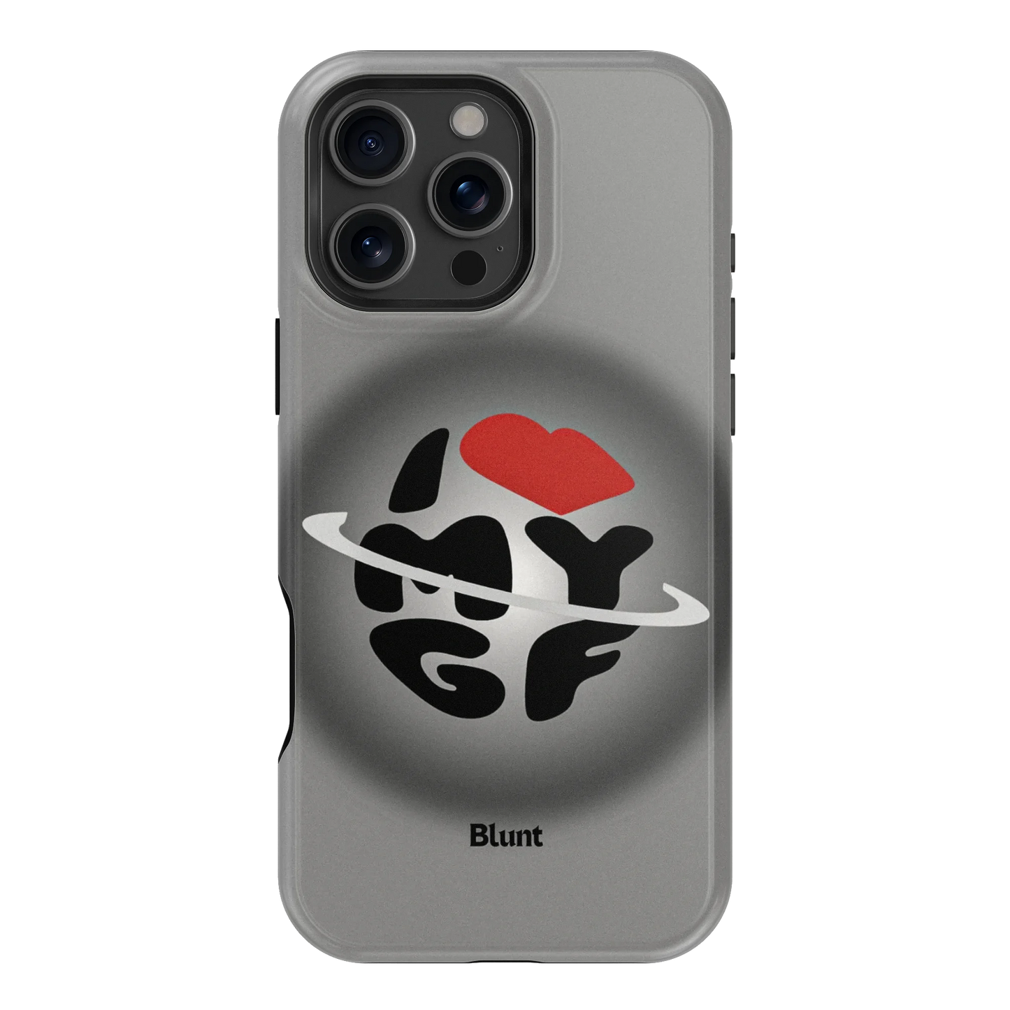 Grey Aura Girlfriend iPhone Case