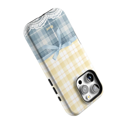 Blue-Lemonplaid-iphone-case-iPhone 16 Pro-4