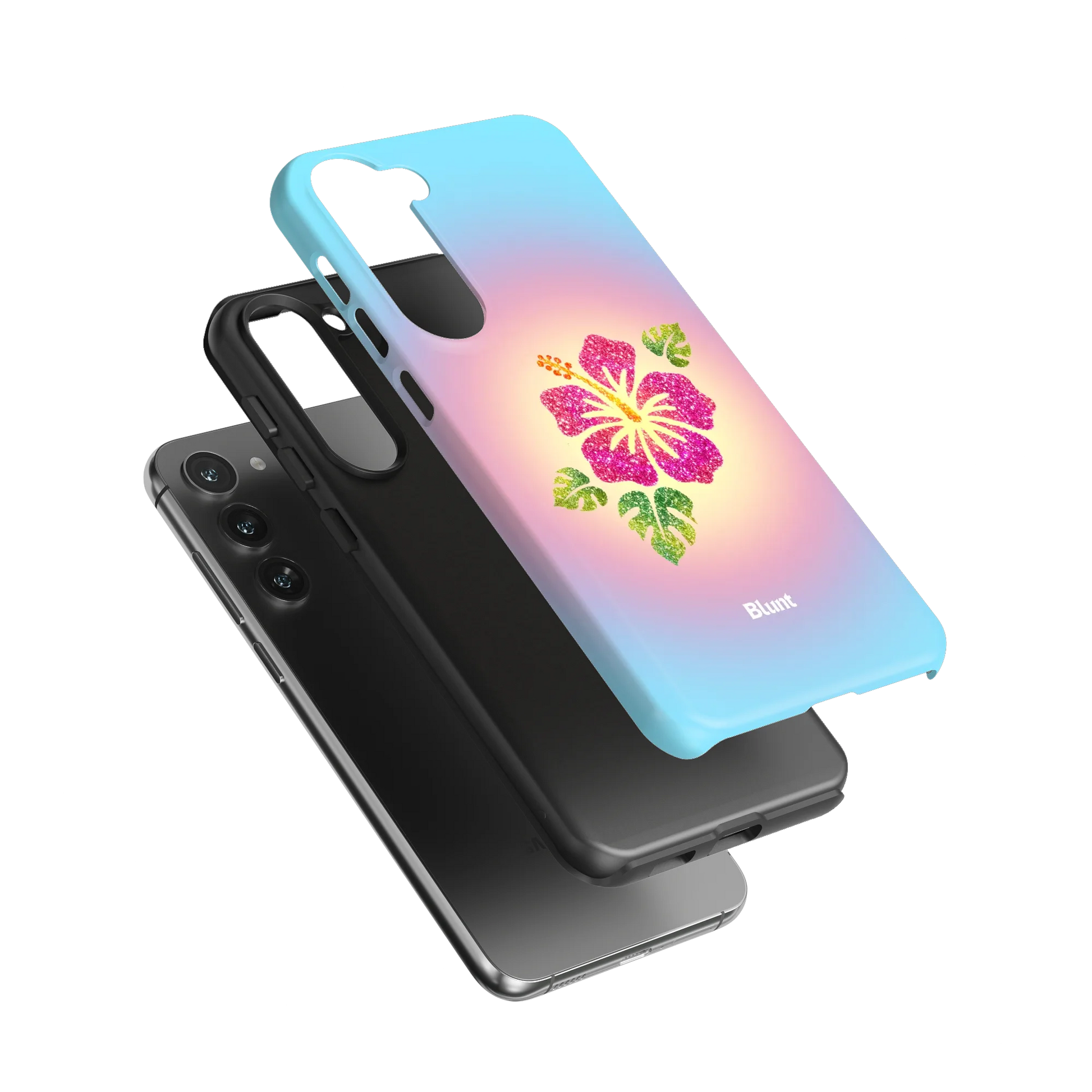 Hibiscus-Glow-samsung-case-Galaxy S23 Plus-3