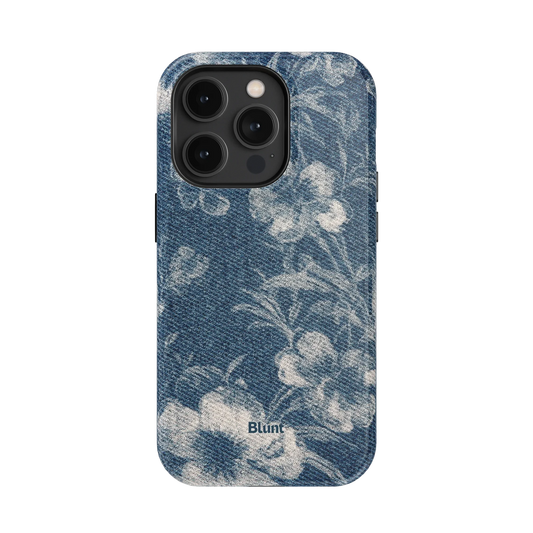 Denim Bloom iPhone Case