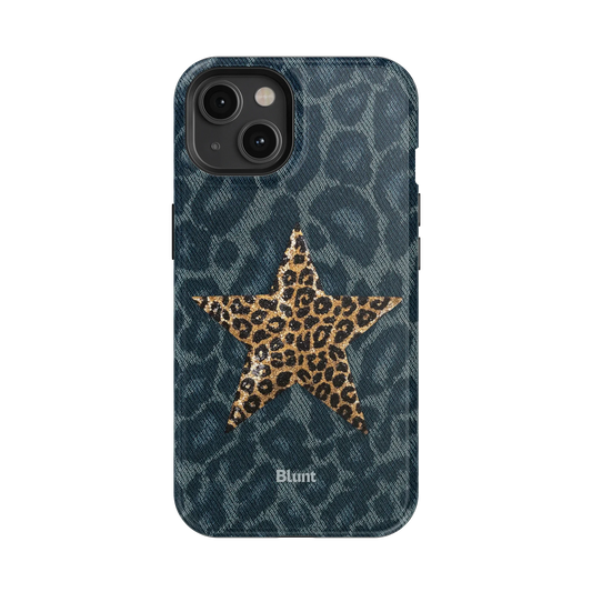 Denim Cheetah iPhone Case