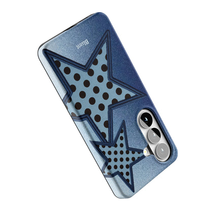 Blue-Polka-Star-samsung-case-Galaxy S26-4