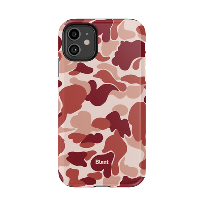 Reddish Camo iPhone Case