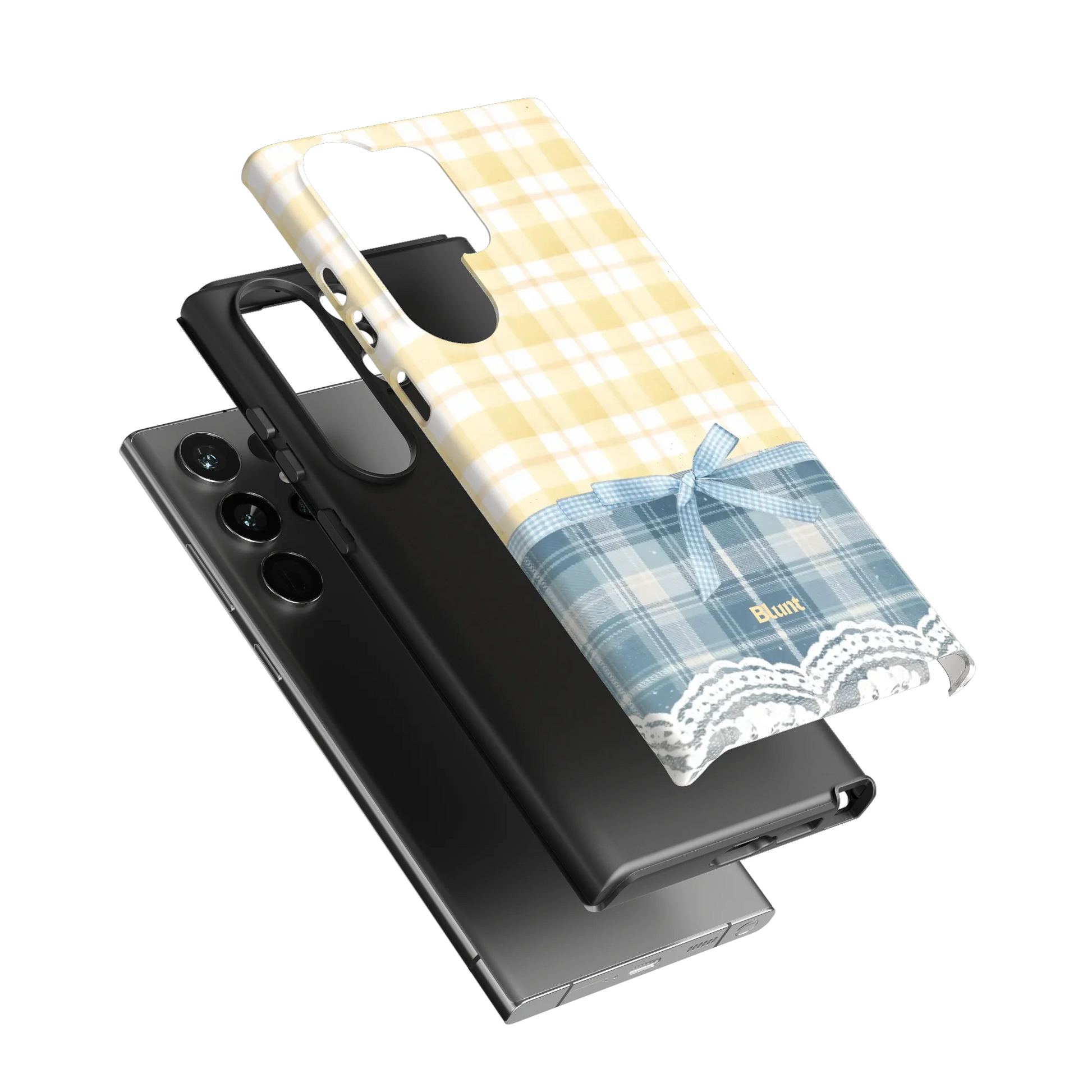 Blue-Lemonplaid-samsung-case-S23 Ultra-3