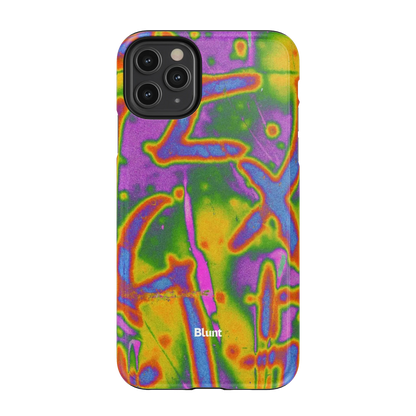 Neon Terrain iPhone Case