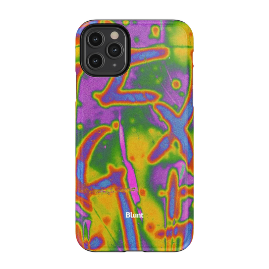 Neon Terrain iPhone Case