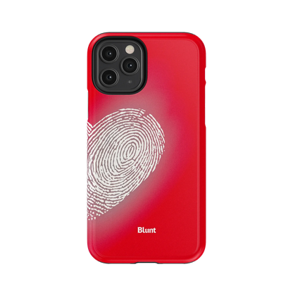 Heart Print Red iPhone Case