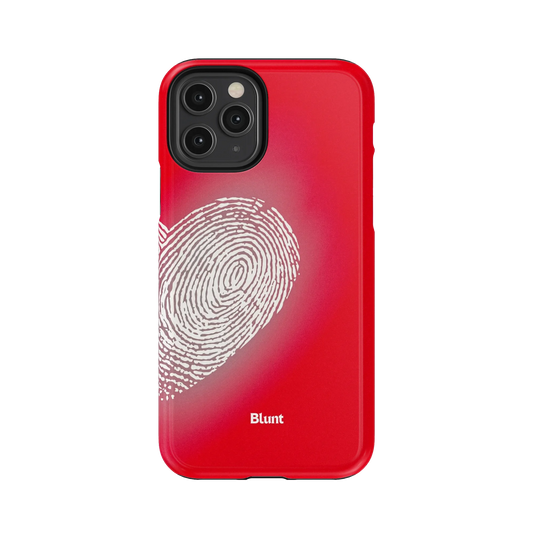 Heart Print Red iPhone Case