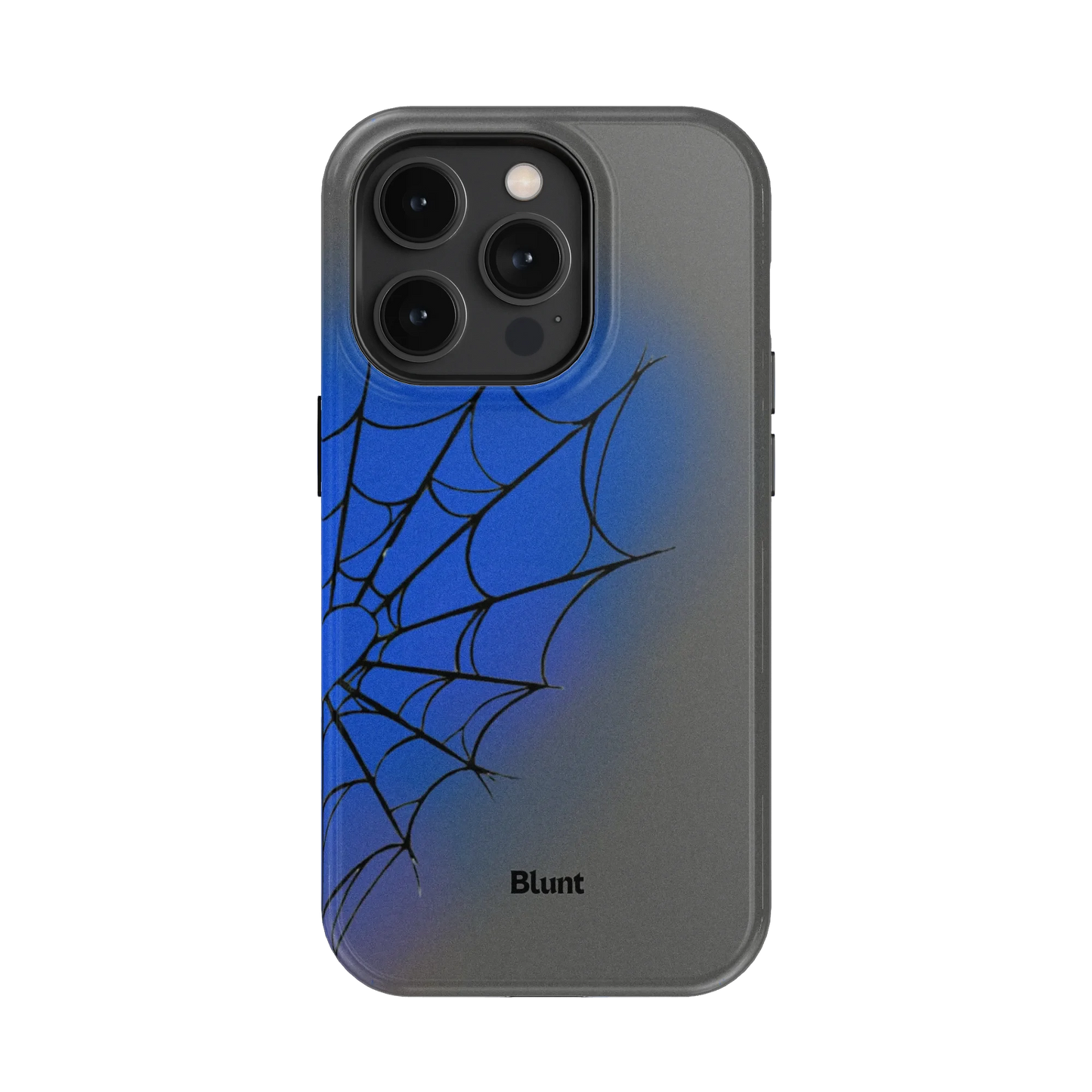 Grey Blue Web iPhone Case