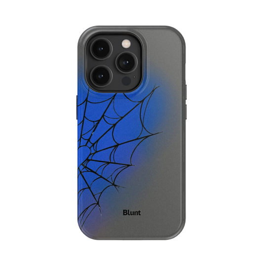 Grey Blue Web iPhone Case