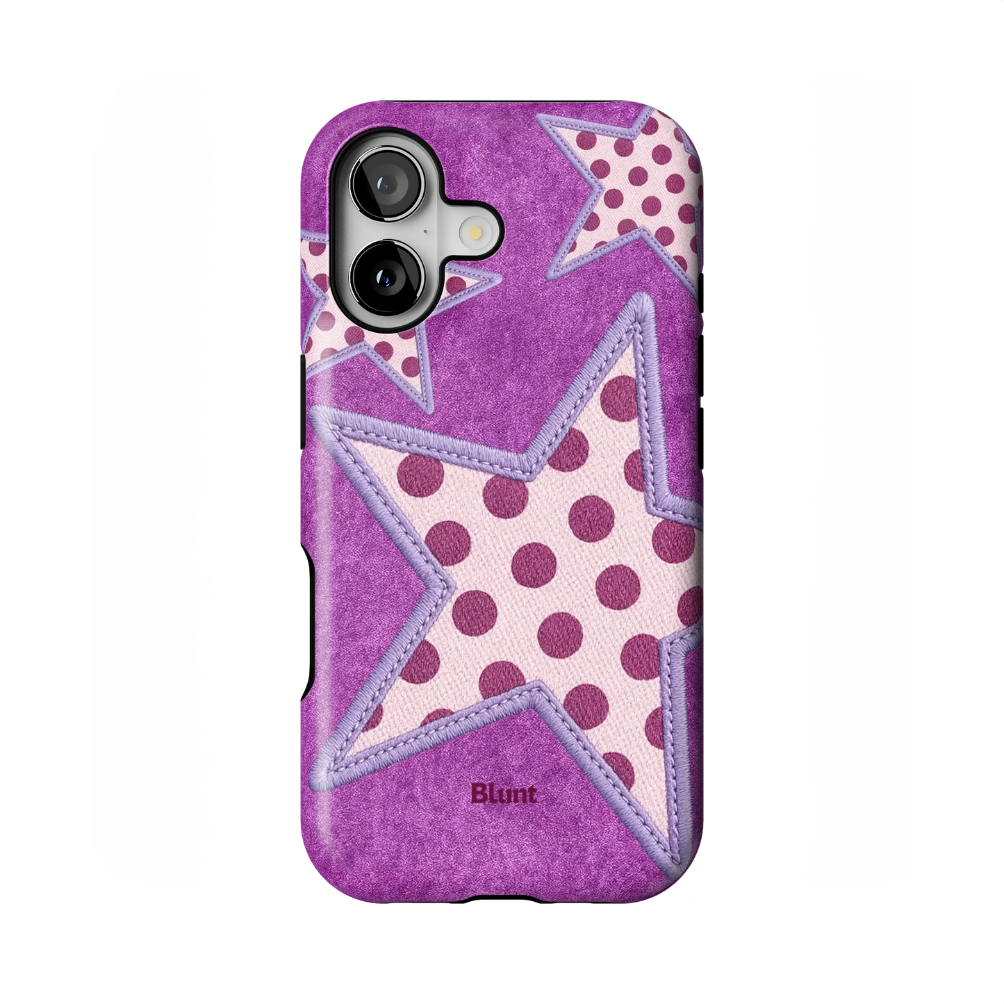 Lilac Crush Polka Star iPhone Case