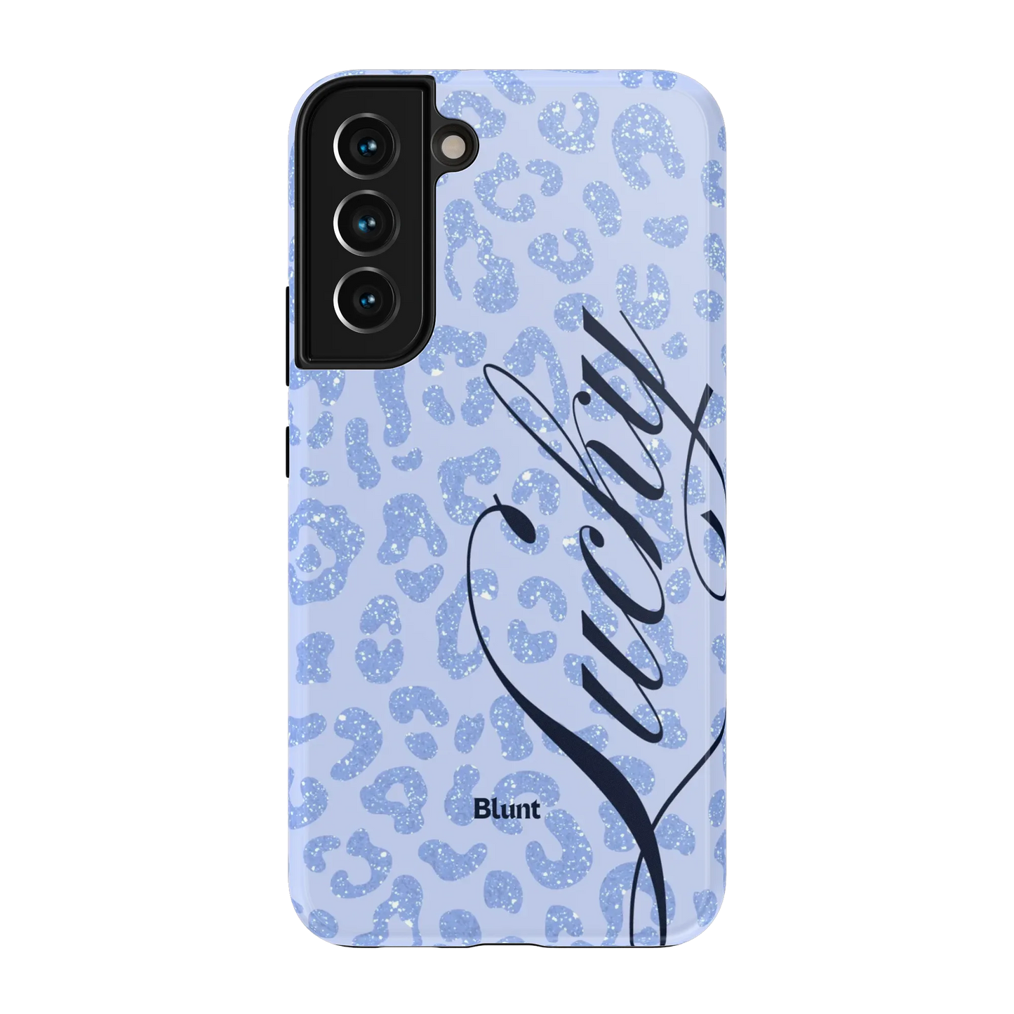 Blue Cheetah Lucky Samsung Case