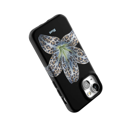 Blue-Leopard-Bloom-iphone-case-iPhone 13 Mini-4