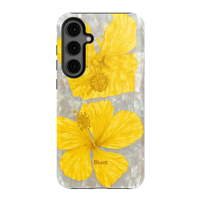 Yellow Coconut Bloom Samsung Case