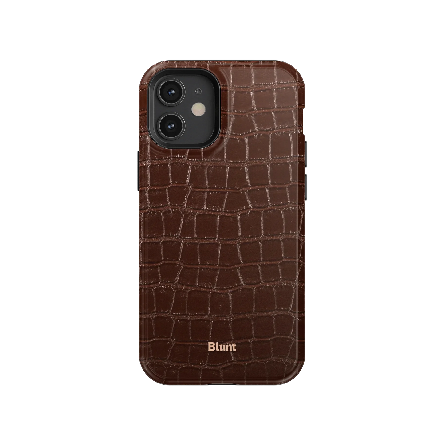 Chestnut Croc iPhone Case