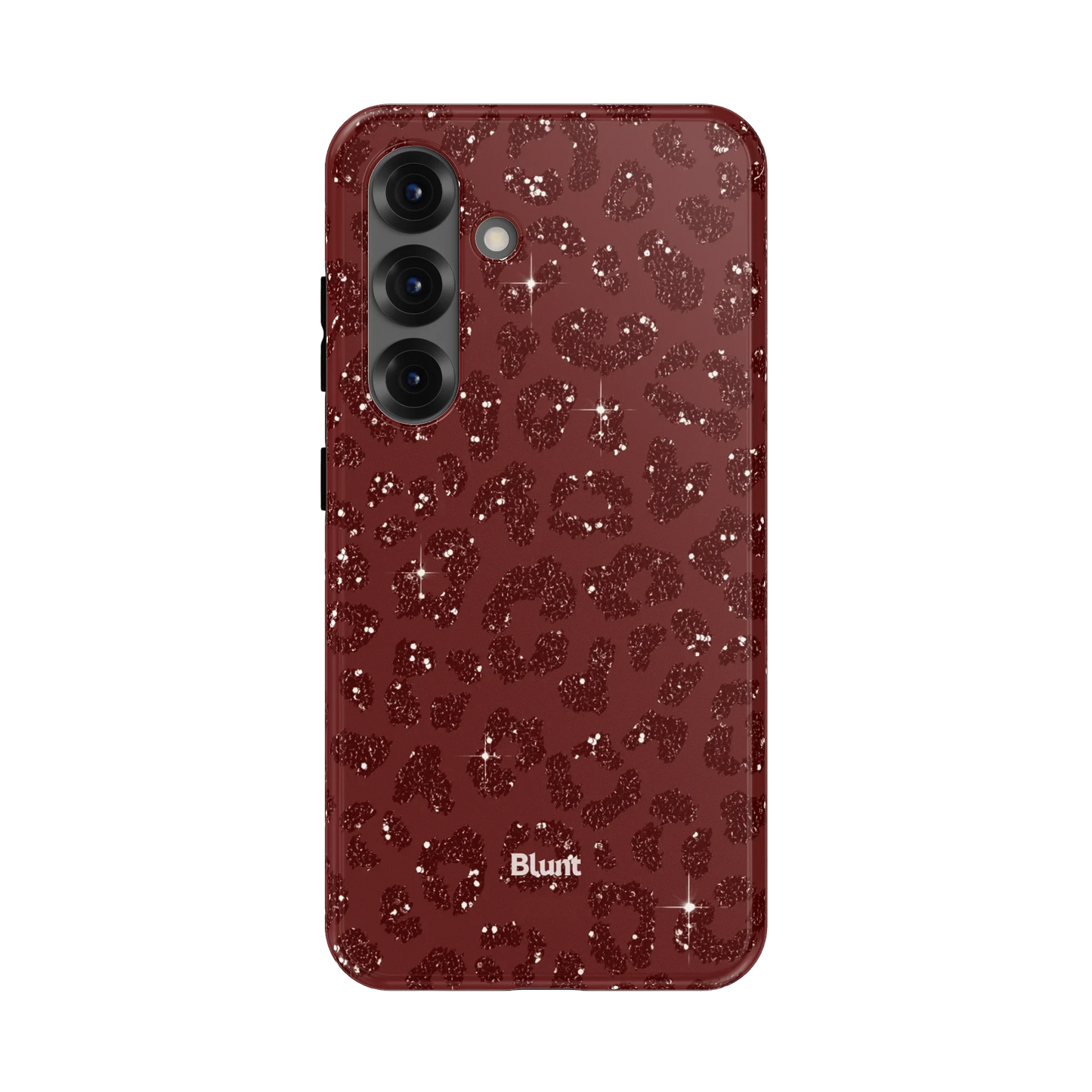 Burgundy Cheetah Print Samsung Case