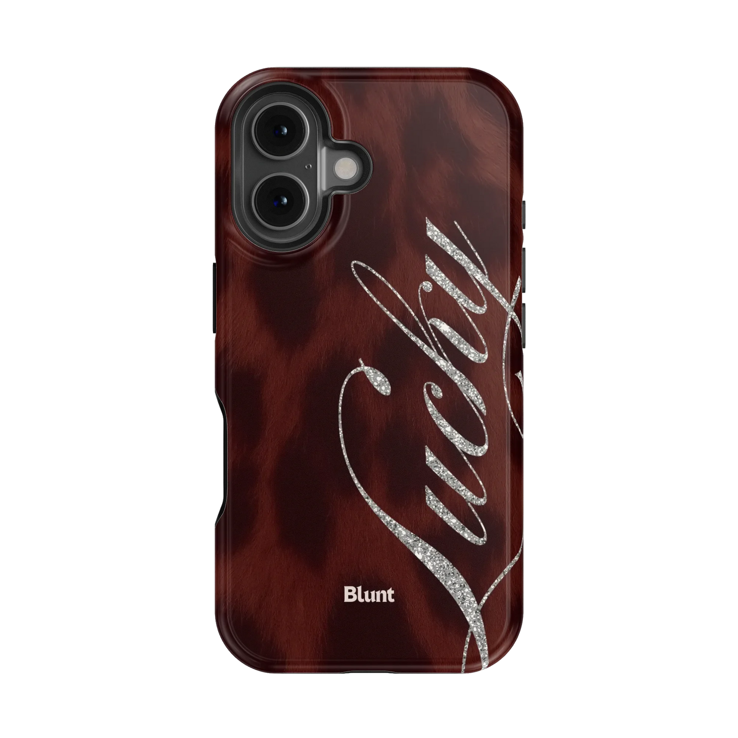 Brown Cheetah Lucky iPhone Case