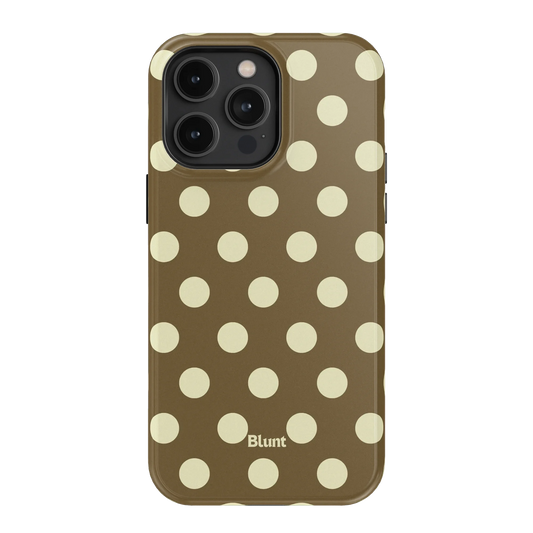 Toffee Cream Dot iPhone Case