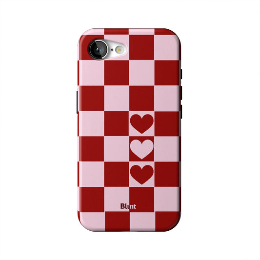 Checker-Love-iphone-case-iPhone 17 E-1