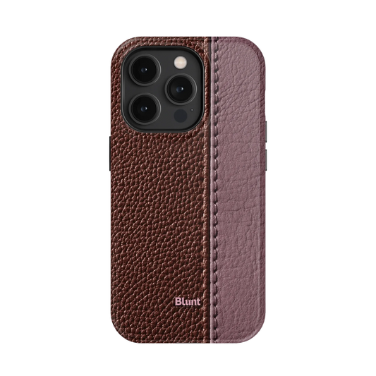 Maroon Grain iPhone Case