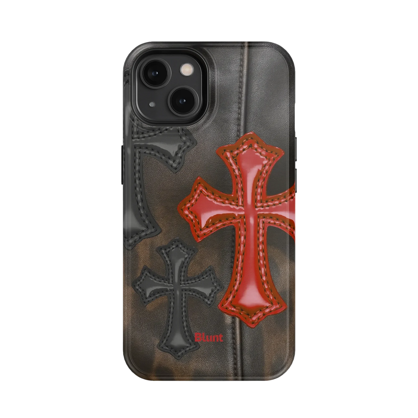 Leather Crosses iPhone Case