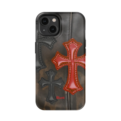 Leather Crosses iPhone Case