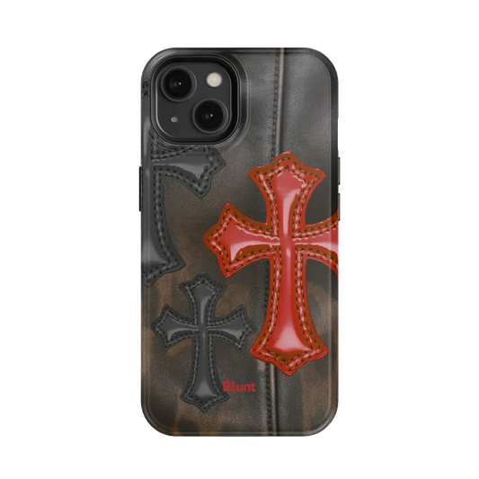 Leather Crosses iPhone Case