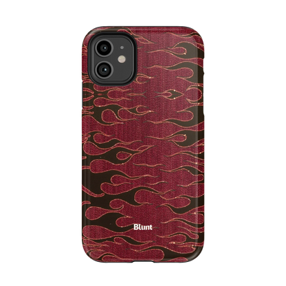Crimson Fire iPhone Case