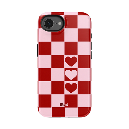Checker Love iPhone Case