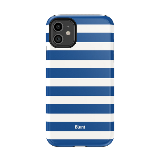 Navy Stripe iPhone Case