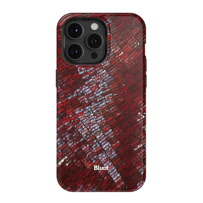 Crimson Scale iPhone Case