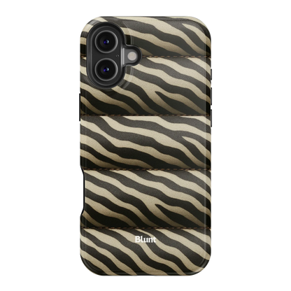 Zebra Puffer iPhone Case