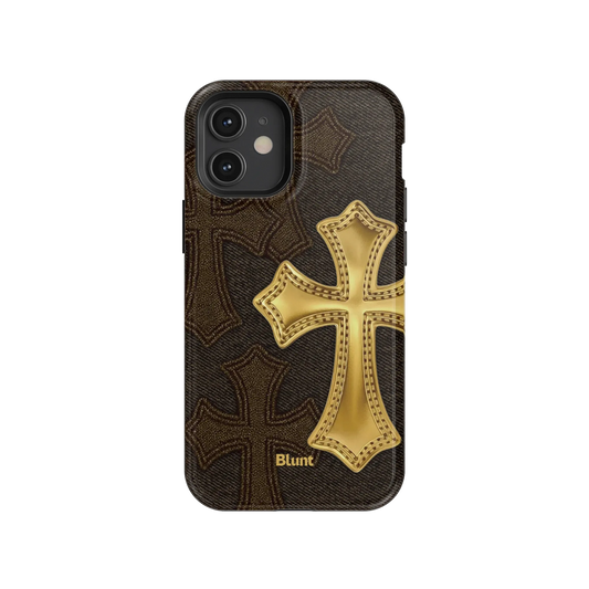 Gold Cross iPhone Case