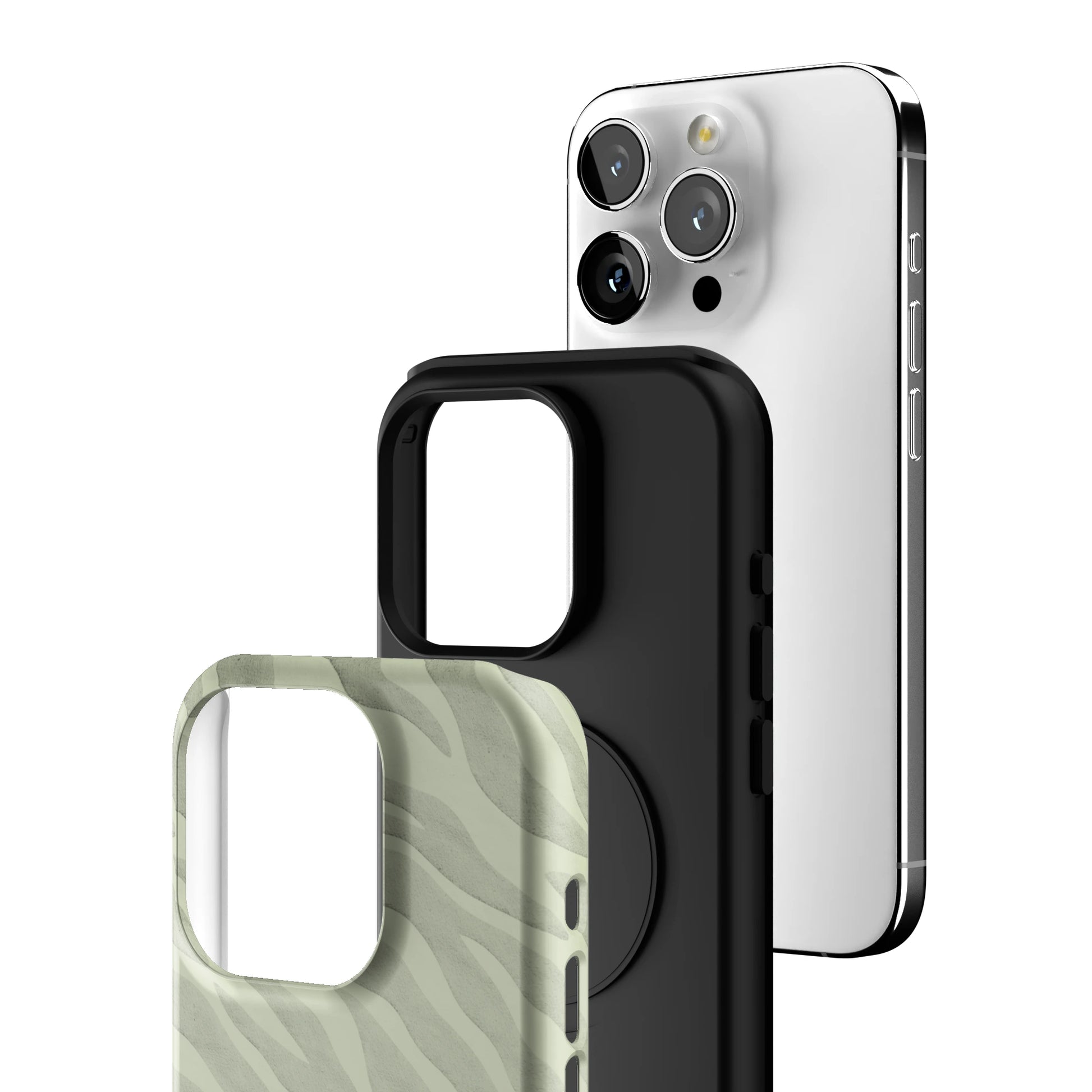 Sage Zebra iPhone Case gallery - Iphone_15_Pro_3