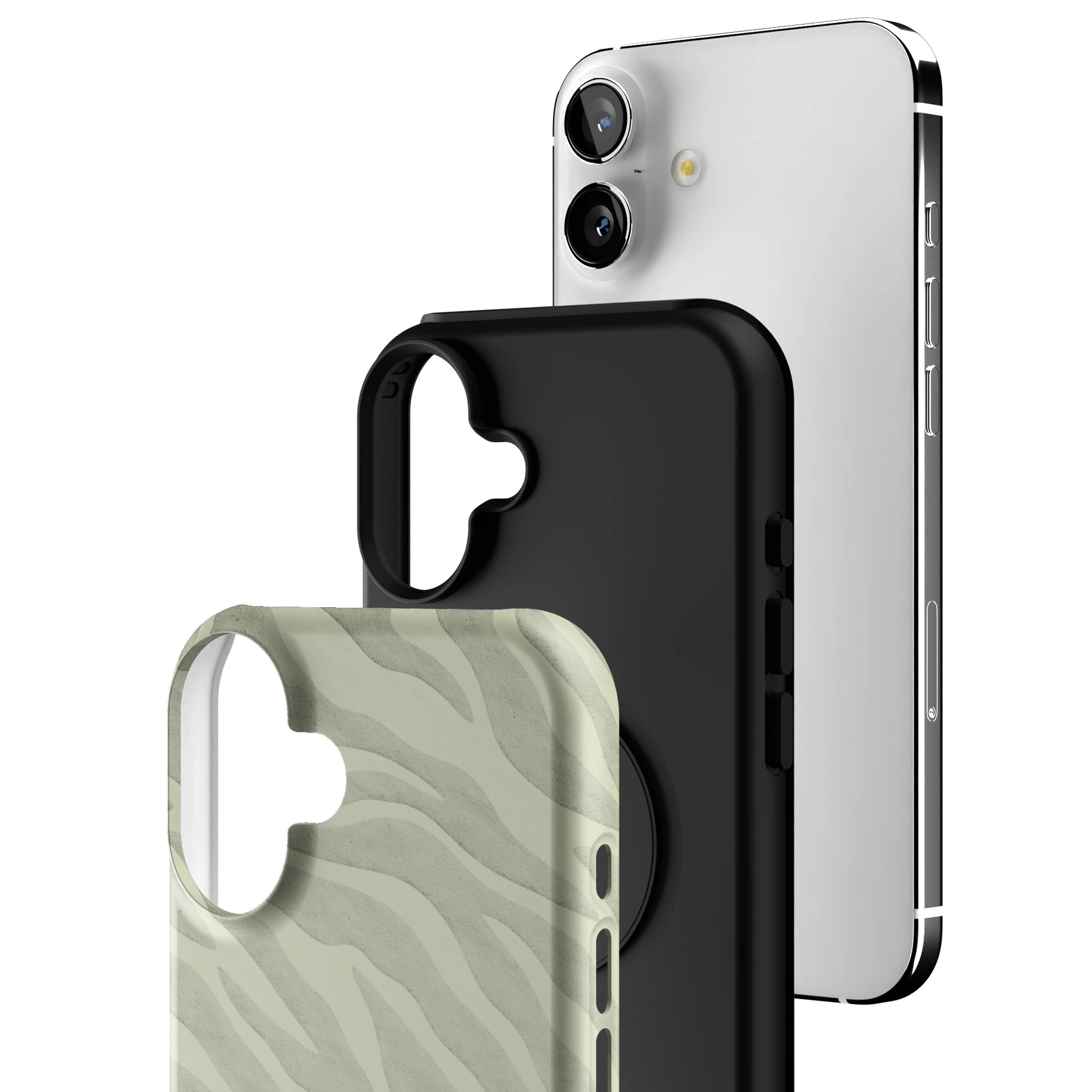 Sage Zebra iPhone Case gallery - Iphone_16_Mini_Air_Plus_3